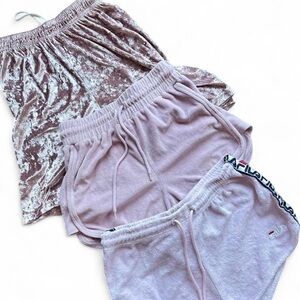 Light pink lounge / sweat short bundle